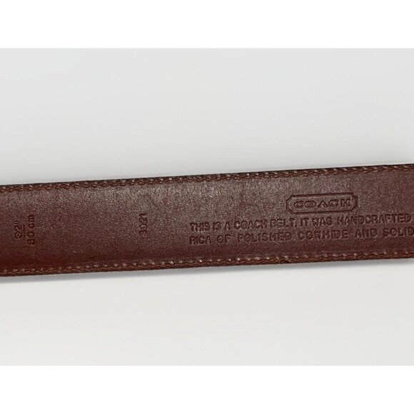 Vintage COACH 3921 Brown Smooth Cowhide Leather Belt Size 32/80 Unisex Belt VGC main image 8